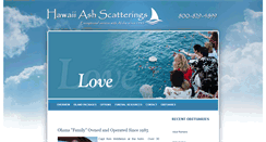 Desktop Screenshot of hawaiiashscatterings.com
